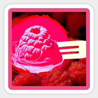 Raspberry Sorbet art Sticker